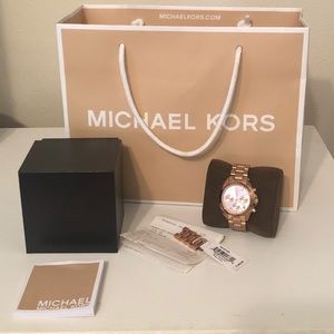Michael Kors rose gold watch